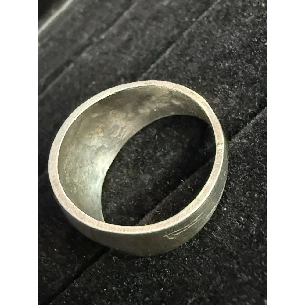 Sterling Silver 925 Dome Band Ring Size 9